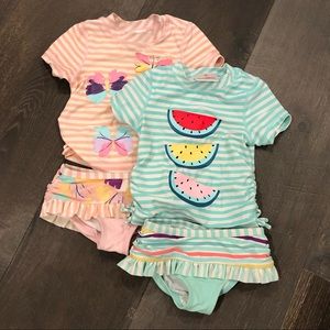 Two Hanna Andersson Size 80 Swimsuits (2 sets)